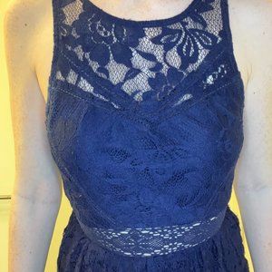 Forever 21 Navy Lace Mini Dress